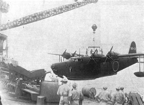 A Big H8k Boi Being Lifted By Seaplane Tender Akitsushima Rwarthunder