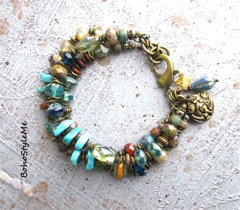 Hidden Treasures Boho Style Me Mixed Color Beaded Layering Bracelet