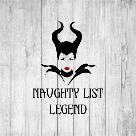 Naughty List Svg Maleficent Svg Christmas Svg Disney Svg Etsy