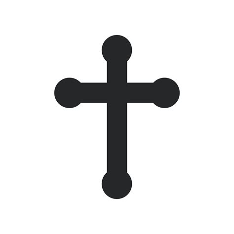 Cross Religion God Vector Illustration Icon Symbol Christianity And