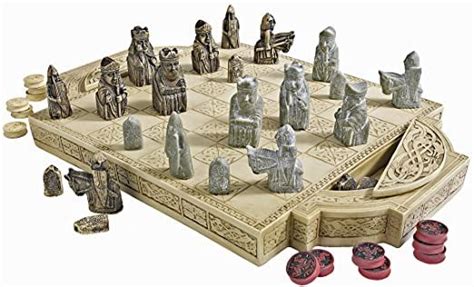 Design Toscano Isle Of Lewis Chess Set With Board Box Inch