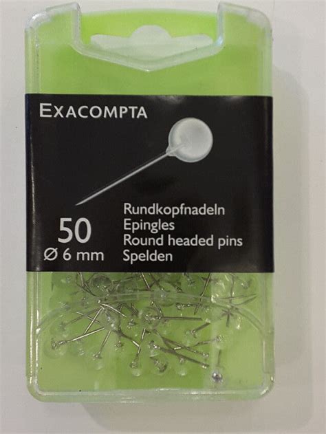 Exacompta Rundkopfnadeln Mm St Ck Pinnadeln Markiernadeln Farbe