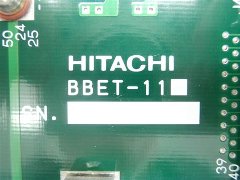 Hitachi Bbet 11 Backplane Pcb Ec1 M 712e Dry Etcher Working Spare Ebay