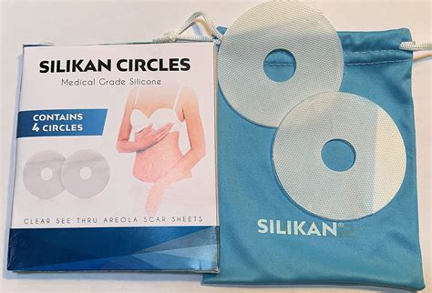 Silikan Silicone Clear Gel Scar Sheets 4 Medical Breast Silicon Circles