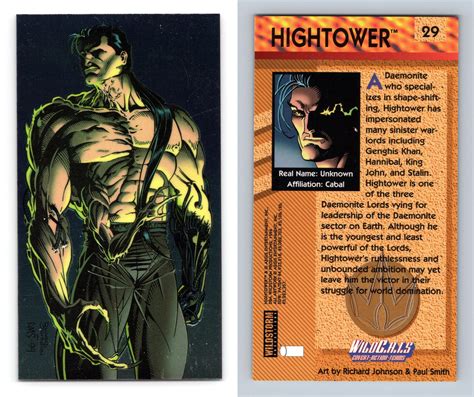 Hightower 29 Wildc A T S 1994 Wildstorm Chrome Trading Card