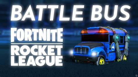 New Rocket League X Fortnite Battle Bus Car Showcased With All Black