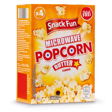 SNACK FUN Mikrowellen Popcorn Butter HOFER