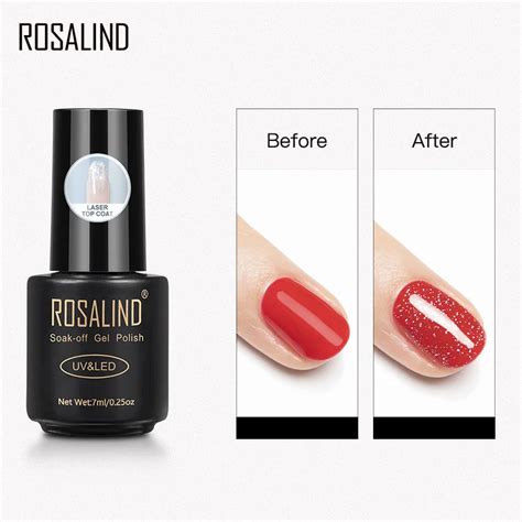 Rosalind Gel Nail Polish Laser Top Matt Top Coat Semi Permanent Uv Varnishes All For Manicure