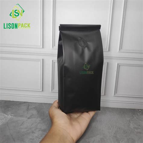 Jual Kemasan Gusset Hitam Center Seal Gr Biji Kopi Kemasan Coffee