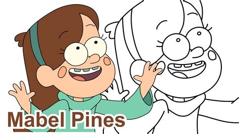 How To Draw Mabel Pines Gravity Falls Drawing For Kids Как нарисовать