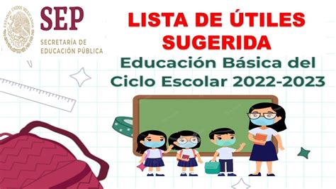 Publica Sep Lista Sugerida De útiles Escolares Para Educación Básica