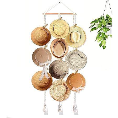 Amazon Induslyfe Macrame Hat Hangers For Wall Boho Hat Hanger