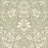 HOLDEN Leaf Damask Sage Green Non Pasted Wallpaper Covers 56 Sq Ft