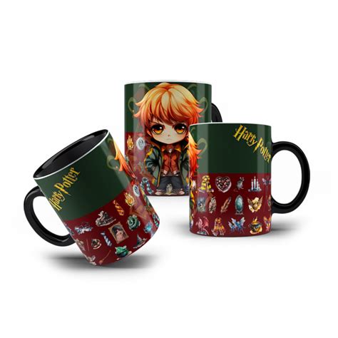 Caneca Colecionável Ron Weasley Amigo Harry Potter Hogwarts