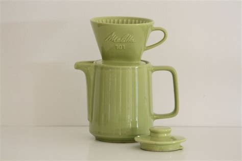 Cafeti Re Et Porte Filtre Melitta Vert Anis Ann Es Vintage