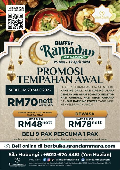 Buffet Ramadhan Shah Alam Harga Early Birds Aszulqa