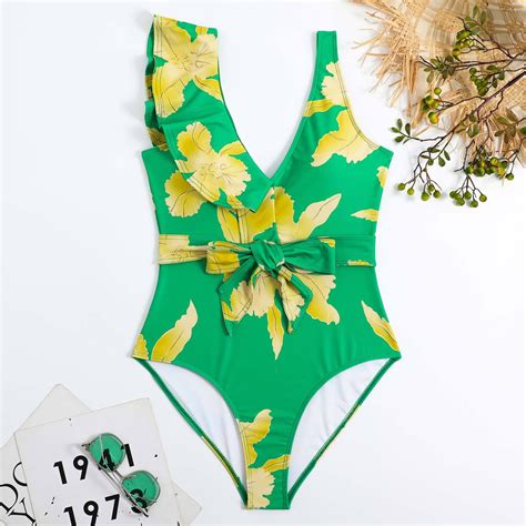 Ecqkame Womens Tummy Control Swimsuits Clearance Womens Sexy One