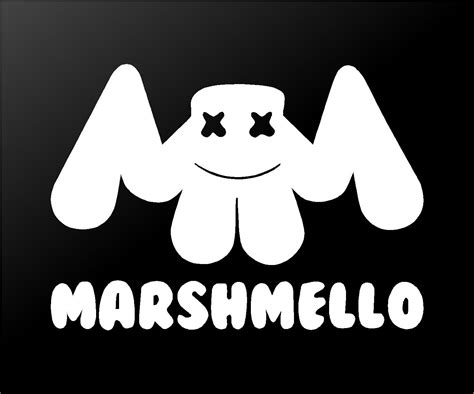 Marshmello Edm House Music Dj Logo Vinyl Decal Laptop Speaker Car Window Sticker House Music