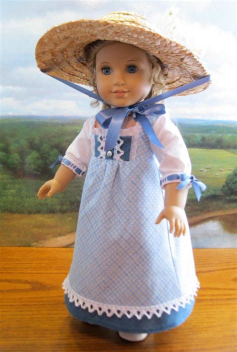 Summer Gown For Caroline Abbott 1812 Regency Era American Girl Doll