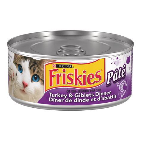 Purina Friskies Pate Turkey Giblets Dinner Wet Cat Food G