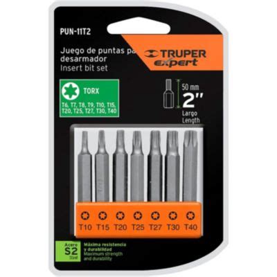 Juego De Puntas Torx Sin Seguro Largo Truper Truper Falabella