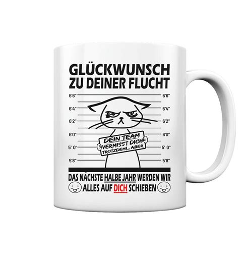 Abschiedsgeschenk Kollegen Gl Ckwunsch Zu Deiner Flucht Jobwechsel