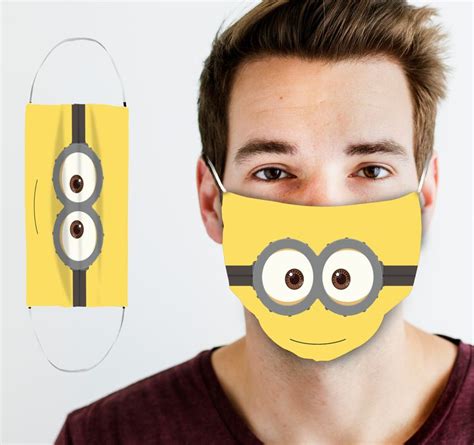 Minions Face Mask Minion Face Minion Mask Face Mask