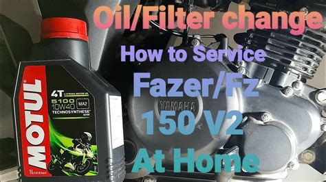 Yamaha Fazer Fz V Cc Full Service Oil Filter Engine Oil