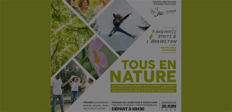 Tous En Nature Avec Le D Partement Mifem Et La Ja Adventiste Ffn