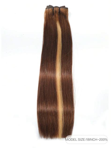 Piano Color P427 Straight Human Hair Bundle Highlight Bundle 1 Pc