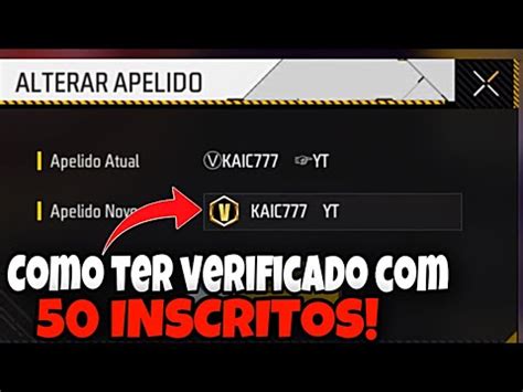 Como Ter V De Verificado No Free Fire Como Ganhar O Verificado No