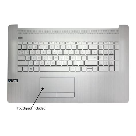 Original Hp Ca Ng Laptop Palmrest Keyboard Touchpad Silver