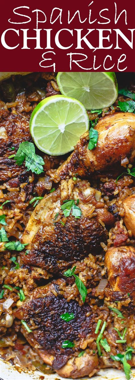 Spanish Chicken And Rice Recipe With Chorizo The Mediterranean Dish