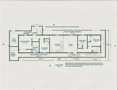 Single Story Pole Barn House Plans