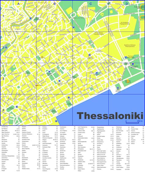 Thessaloniki street map