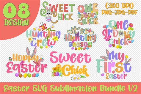 Easter Svg Sublimation Bundle V Graphic By Trendypointshop Creative