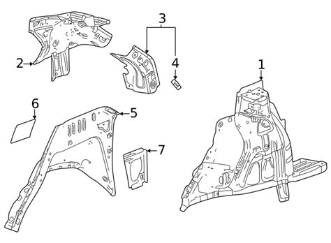 2020 2023 Buick Encore GX GM 60007761 Rear Passenger Side Wheelhouse