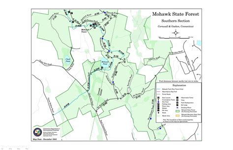 Mohawk Mountain State Park South (Summer) map by State of Connecticut ...