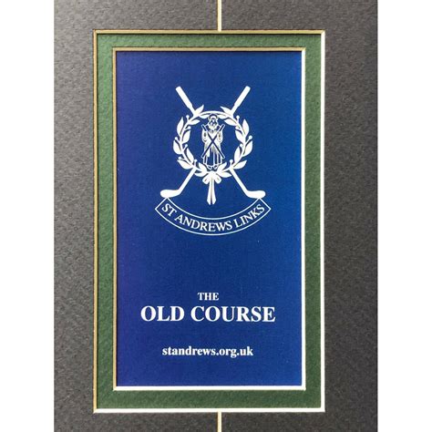 Framed 2005 St. Andrews Old Course Scorecard // Jack Nicklaus ...