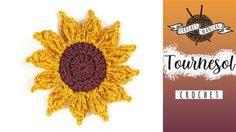 Crochet Fleur De Tournesol Pour D Butant Facile Et Rapide Youtube