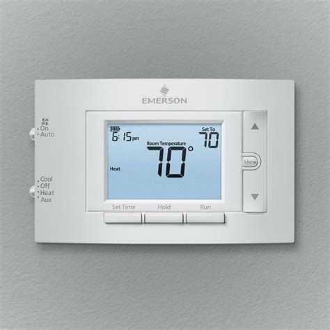 Emerson Programmable Thermostat 7 Day Heat Pump 2h1c Heating Cooling Control Ebay