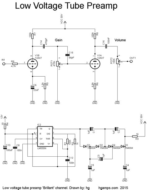 Guitar Preamplifier Schematics Guitar Preamp Circuit Diagram