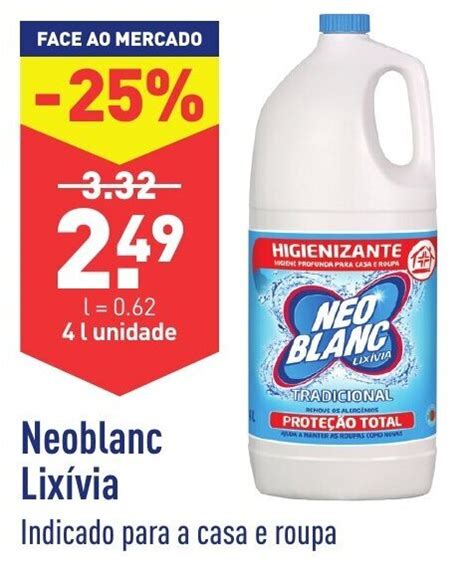 Promoção Neoblanc Lixívia 4L em ALDI