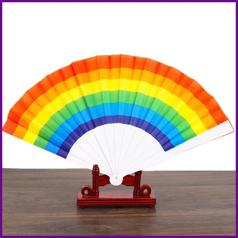 Abanico De Orgullo Abanicos Plegables Decorativos Arco Iris Gay Lgbt De