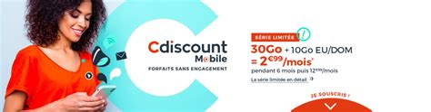 Bon Plan Souscrivez Au Forfait Cdiscount Mobile 30 Go à 299 Euros