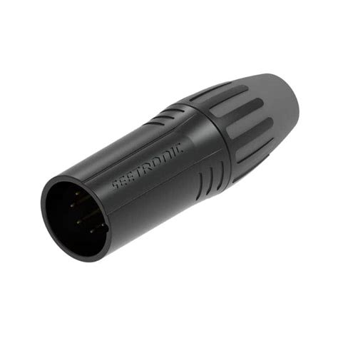 Seetronic Scmm Bg Pin Xlr Male Connector Black Plated