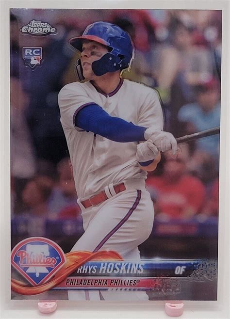 Rhys Hoskins Topps Chrome Rookie Hmt Philadelphia Phillies Rc