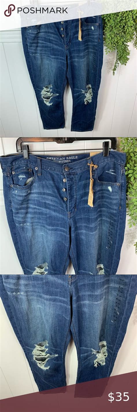 NEW American Eagle Vintage High Rise Jeans Womens Plus 16 Short High