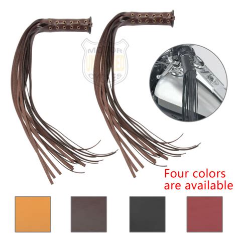 Motorcycle Handlebars Leather Cover Fringe Universal For Mm Mm