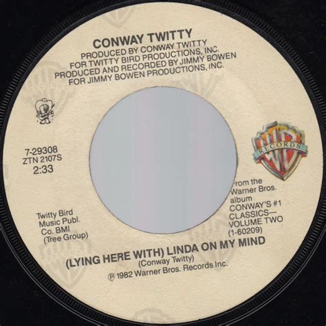 Conway Twitty - (Lying Here With) Linda On My Mind | Releases | Discogs